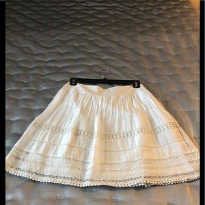 White skirt